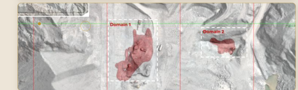 Chromite domain aerial mapping — Domain 1 & 2