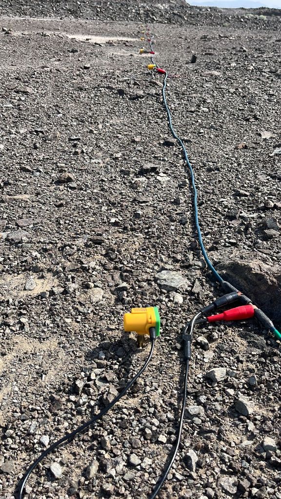 Drilling site in action